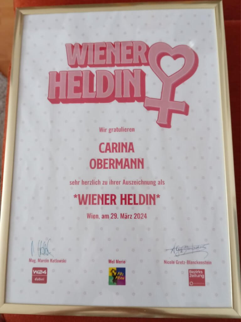 Wr. Heldin Urkunde Foto:C.Obermann